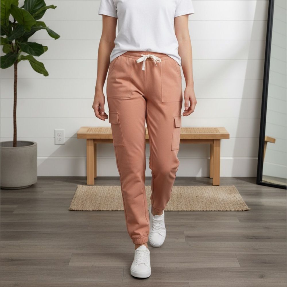 NWT Dolan Women’s Madeline 8 Pocket Slim Pant Scrubs - Mauve - Size S